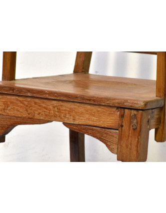 Stará židle z teakového dřeva, 49x50x84cm