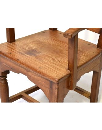 Stará židle z teakového dřeva, 51x48x87cm