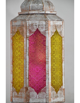 Arabská lampa, multibarevná, mosaz, ruční práce, cca 88x26cm