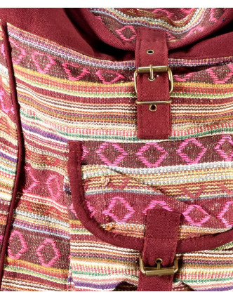 Bavlněný batoh Ghari, kapsa, cca 38x38cm