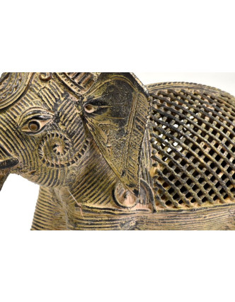 Kovová soška slona, tribal art, 18cm