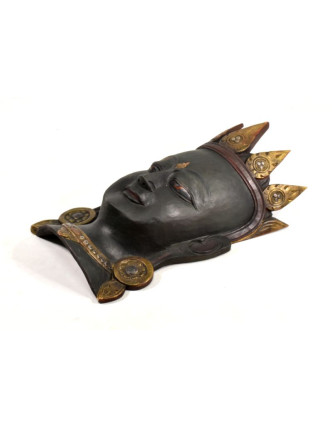 Dřevěná maska, Tara, ručně malovaná, 24x42cm