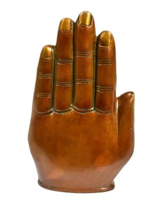 Socha Ganéša v dlani, antik patina, výš. 23cm
