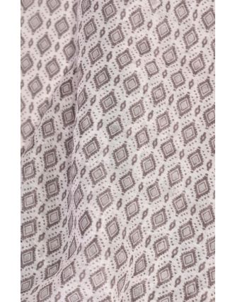 Velký šátek s motivem, šedý, 180x110cm