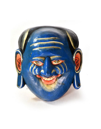 Dřevěná maska, joker, ručně malovaná, 20x18cm