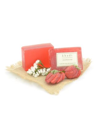 Ručně vyráběné mýdlo s esenciálními oleji, Strawberry, 125g
