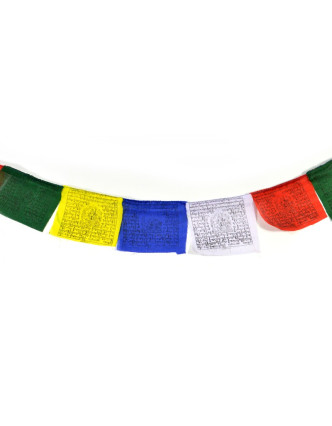 Modlitební praporky, 12x10cm, 10x prap., barevný tisk, bavlna