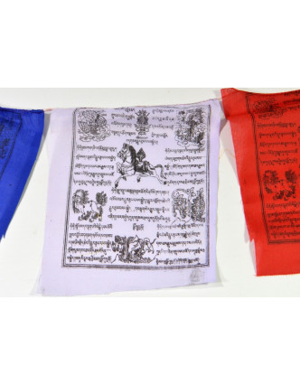 Modlitební praporky, 21x23cm, 10x prap., barevný tisk, bavlna