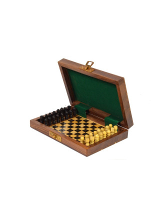 Dřevěné šachy na cesty, 15x10x3,5cm