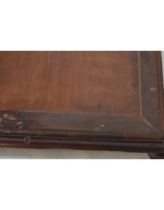 Starý čajový stolek z teakového dřeva, 60x48x12cm