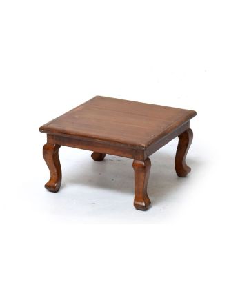 Čajový stolek z teakového dřeva, 32x32x19cm