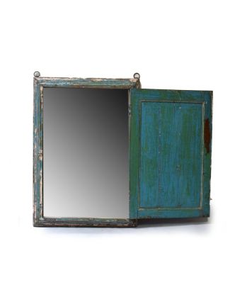 Zrcadlo v rámu ze staré okenice, 66x9x93cm