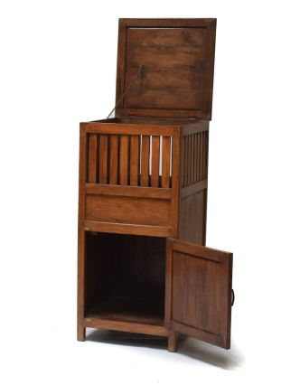Prádelník z teakového dřeva, 51x51x110cm