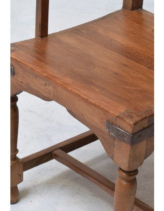 Stará židle z teakového dřeva, 50x49x84cm