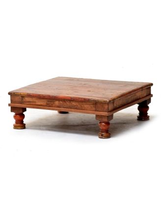 Čajový stolek z teakového dřeva, 58x58x20cm