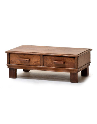Nízký stolek z teakového dřeva, 61x37x22cm