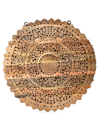 Ručně vyřezaná mandala z mangového dřeva, průměr 150cm