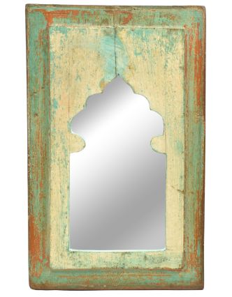 Zrcadlo v rámu, starý teak, 23x2x36cm
