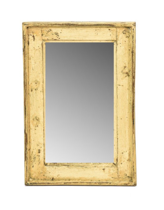 Zrcadlo v rámu, starý teak, 31x3x46cm