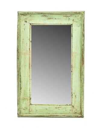 Zrcadlo v rámu, starý teak, 32x3x52cm