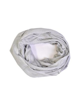 Šátek, návlek, jednobarevný, šedý, 52 x 110 cm