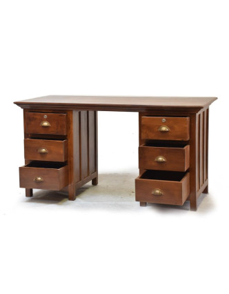Psací stůl z teakového dřeva, 152x68x80cm