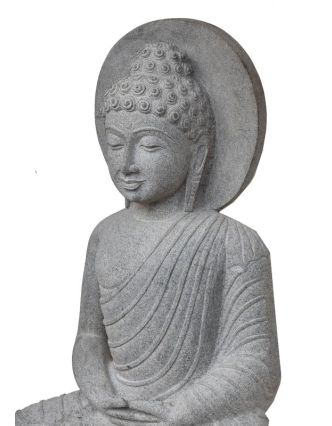 Kamenná socha, Buddha Amitábha, podstavec, žula, 100cm