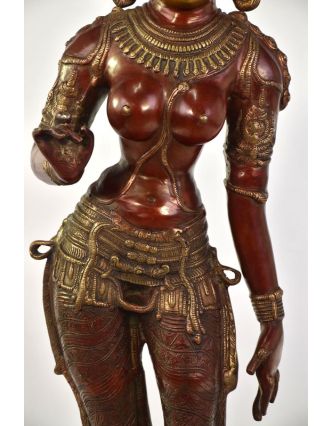 Mosazná socha Parvati, 19x26x115cm