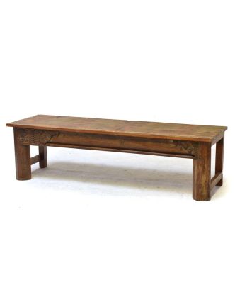 Konzolový stolek/lavice ze starého teakového dřeva, 164x48x46cm