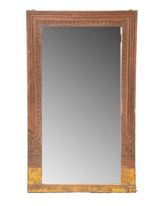 Zrcadlo v rámu ze starého portálu, 130x8x217cm