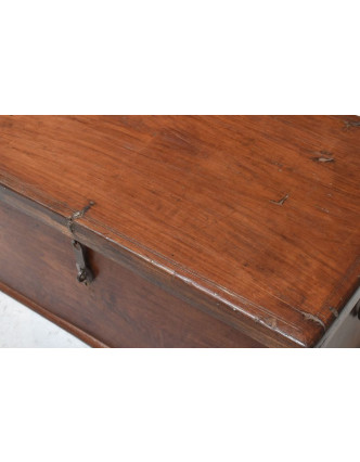 Stará truhla z teakového dřeva, 70x41x30cm