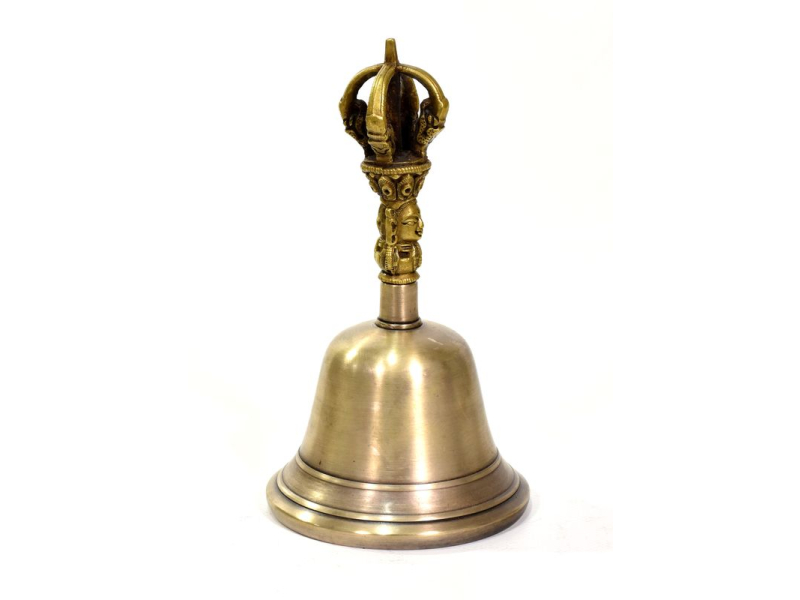Zvonec, držadlo ve tvaru dorje, 10x10x17cm