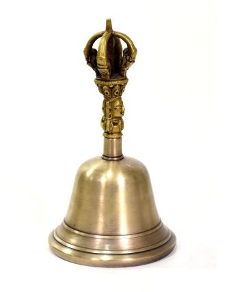Zvonec, držadlo ve tvaru dorje, 10x10x17cm