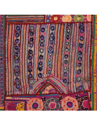 Povlak na polštář z Rajastanu, patchwork, 40x40cm