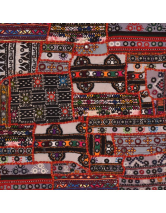 Povlak na polštář z Rajastanu, patchwork, 40x40cm