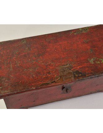 Stará truhlička z teakového dřeva, 40x20x16cm