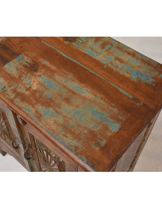 Stará skříňka z teakového dřeva, 67x39x75cm