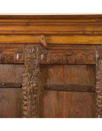 Skříň z mangového dřeva se starými dveřmi, 86x46x168cm