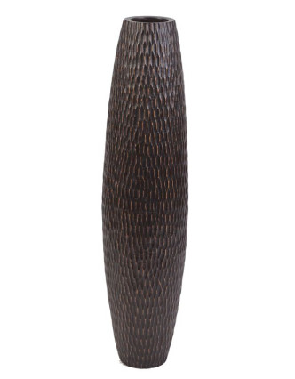 Váza z palmového dřeva, průměr 20cm, výška 82cm