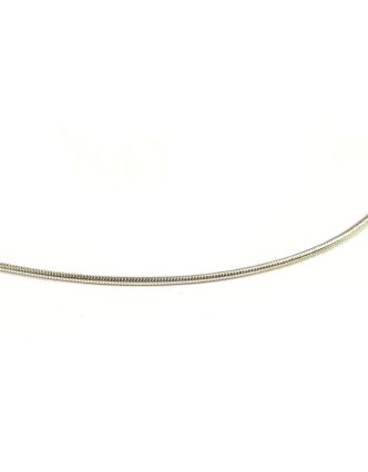 Kulatrý stříbrný řetízek, karabinka, délka cca 43cm, tlouš'tka cca 1-2 mm,AG 925