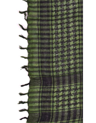 Šátek, "Palestina", khaki/černý, 100x100cm