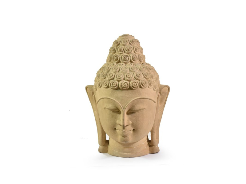 Kamenná soška, Buddha head, 25-27cm