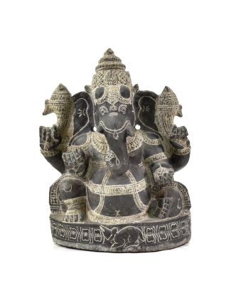 Soška Ganesha, v.cca 40cm, žula