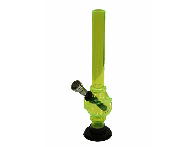 Bong - akryl, malý, žluto-zelený