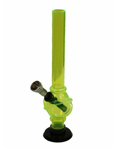 Bong - akryl, malý, žluto-zelený