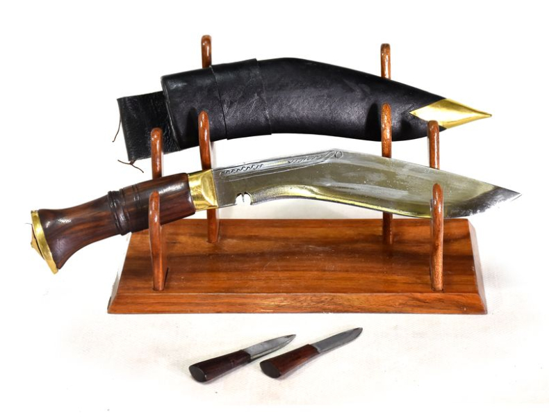 Khukri - Sirupate 8", dřevěná rukojeť, nůž 33cm, čepel 21cm