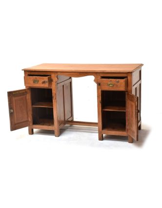 Psací stůl z teakového dřeva, 129x56x79cm