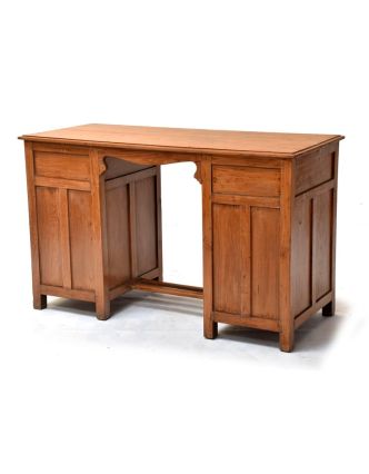 Psací stůl z teakového dřeva, 129x56x79cm