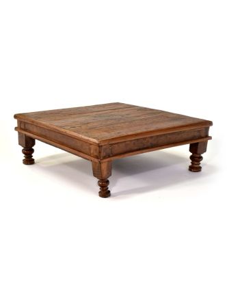 Čajový stolek z teakového dřeva, 51x51x19cm