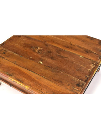 Čajový stolek z teakového dřeva, 51x51x20cm